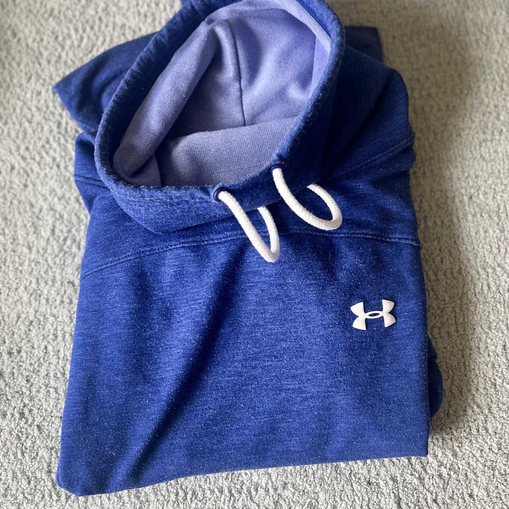 Under Armour blue cowl neck sweatshirt